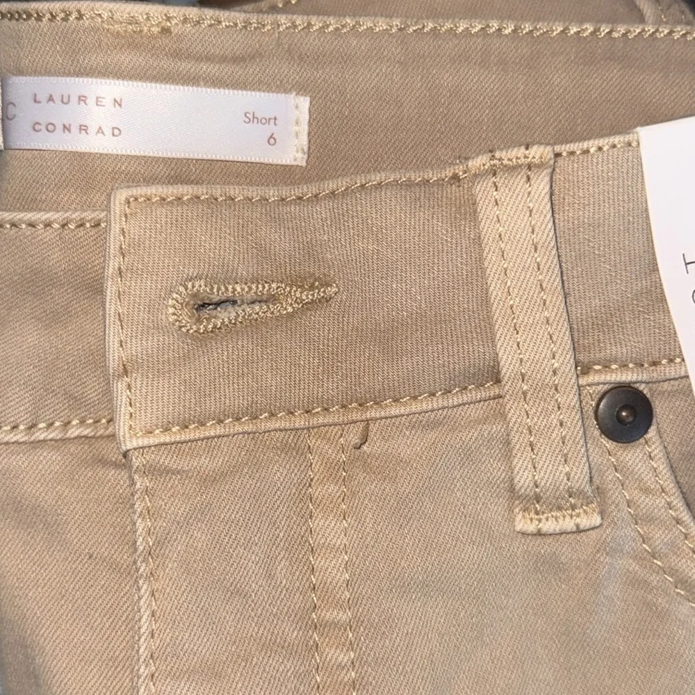 LC Lauren Conrad Cuffed High-Waist Jean Shorts - Picture 2 of 2